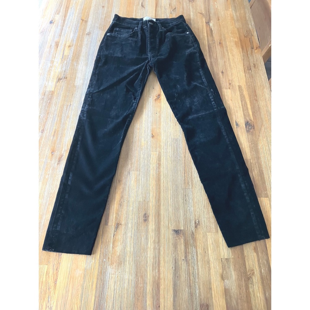 We‎ The Free Free People Stella High Rise Velvet Skinny Pants Black Size 25